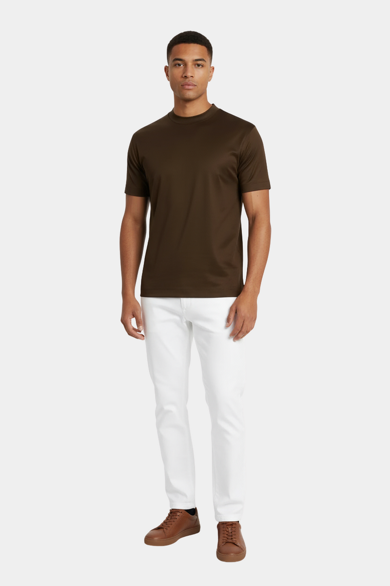 Brown Luster Tee