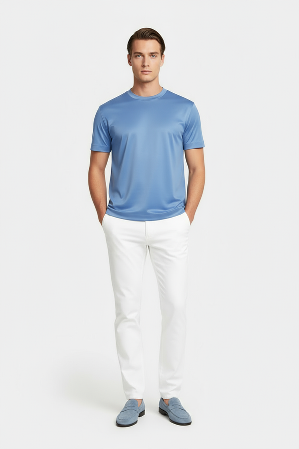 light blue Luster Tee
