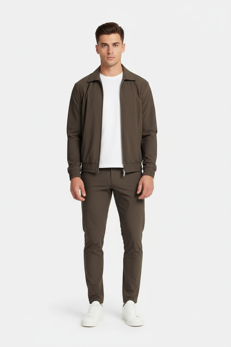 Mocha Brown Tech Pants