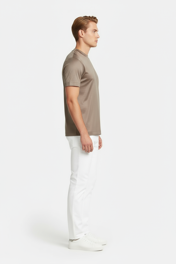 Beige Luster Tee
