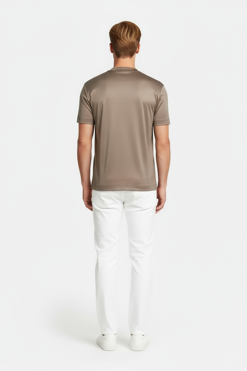 Beige Luster Tee