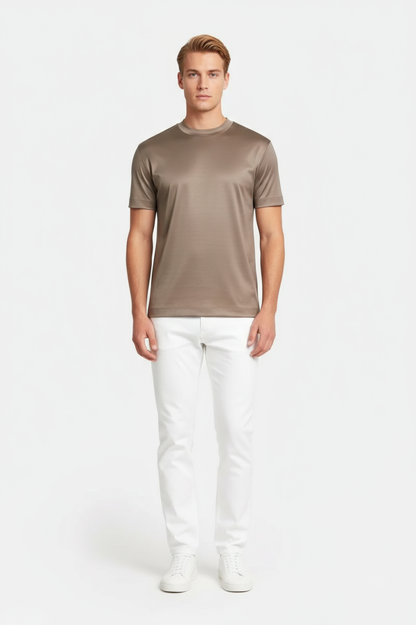 Beige Luster Tee
