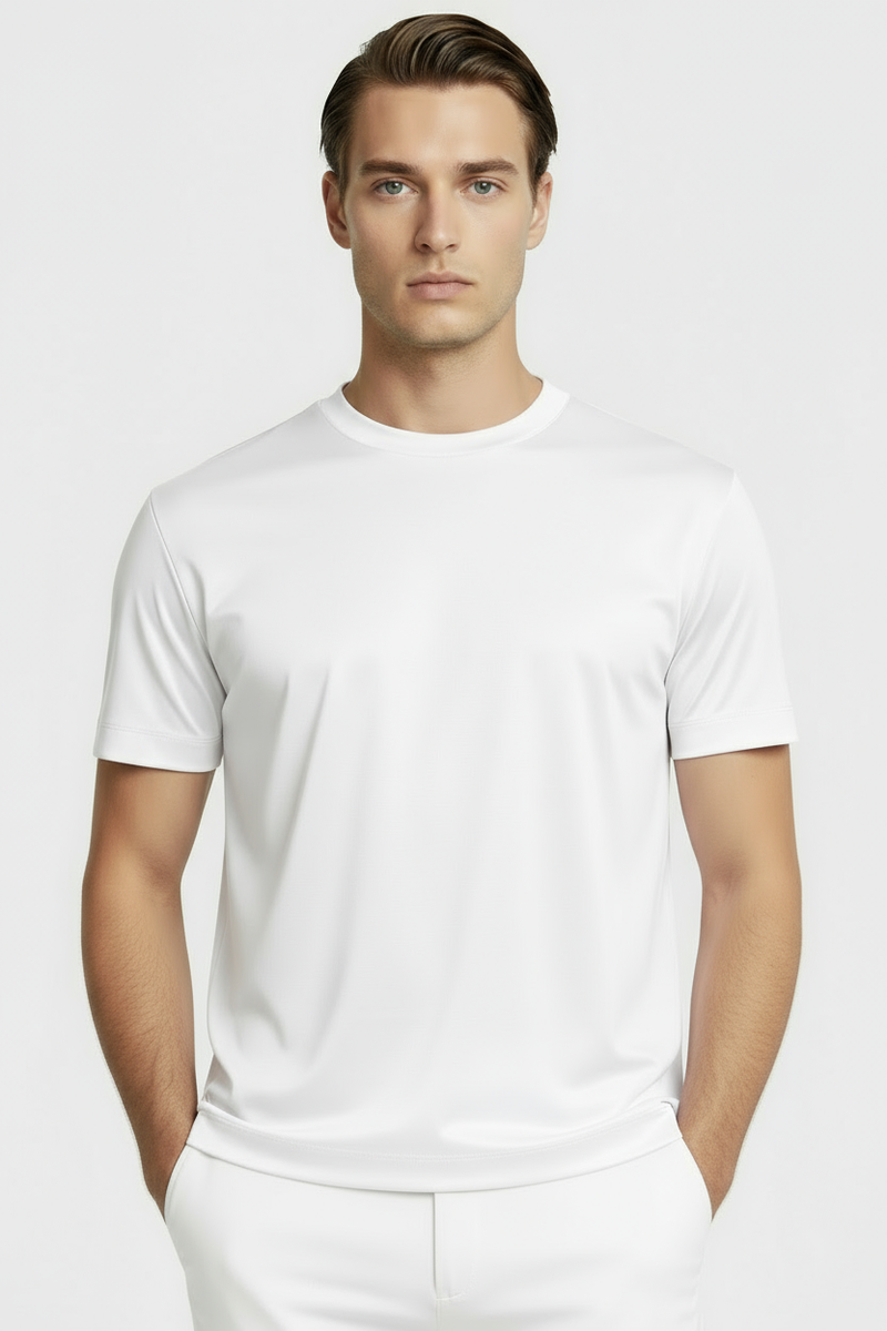 White Luster Tee